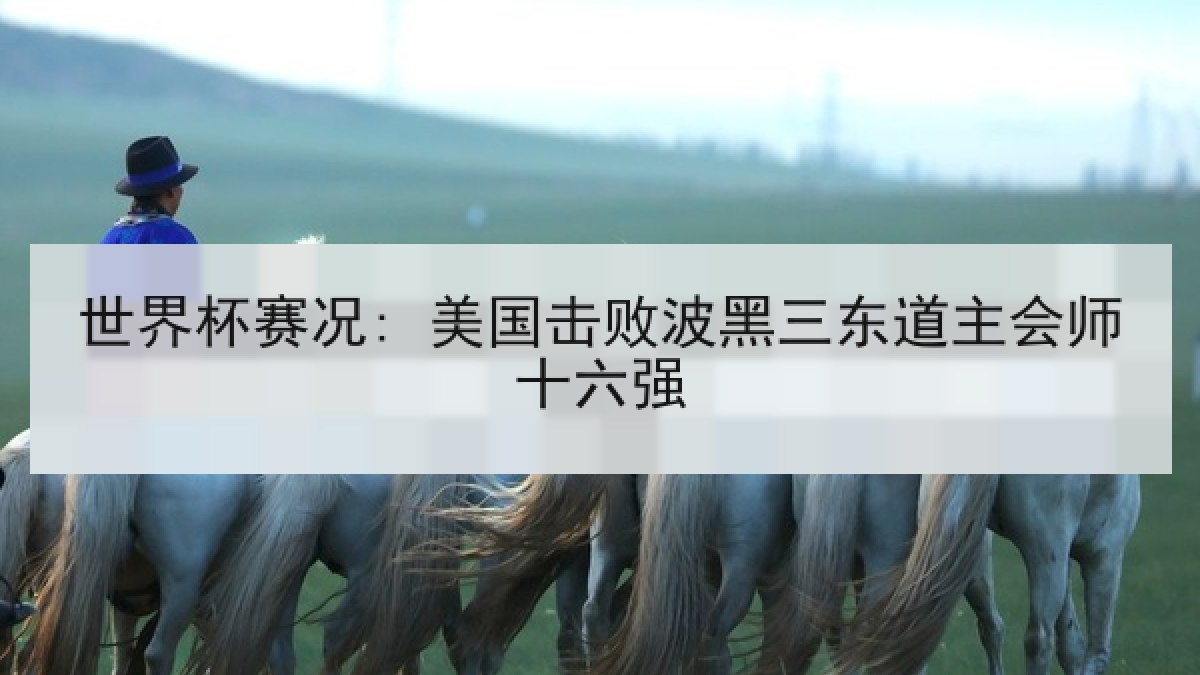 世界杯赛况: 美国击败波黑三东道主会师十六强